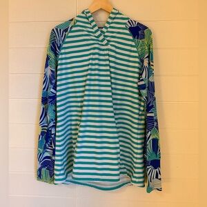 Title 9 Sunbuster Cover Up Hoodie with Drawstring and Front Zip Pockets